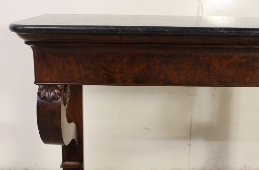 Marble Topped Mahogany Console Table View X