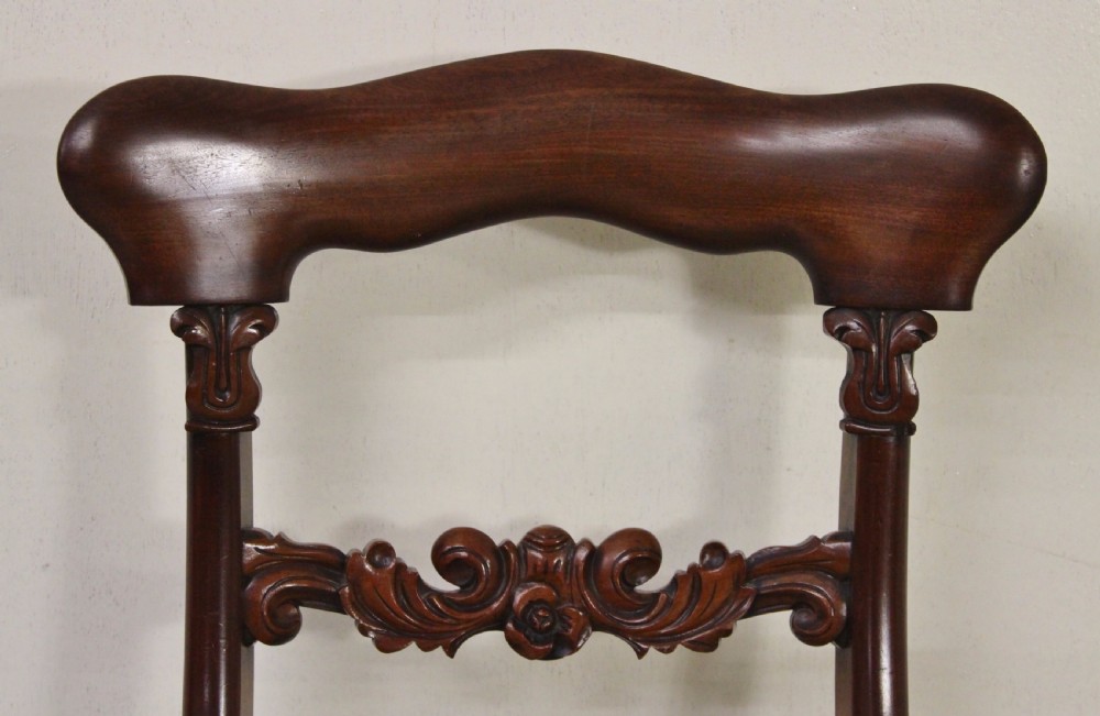 Set of 6 Early Victorian Mahogany Dining Chairs View V