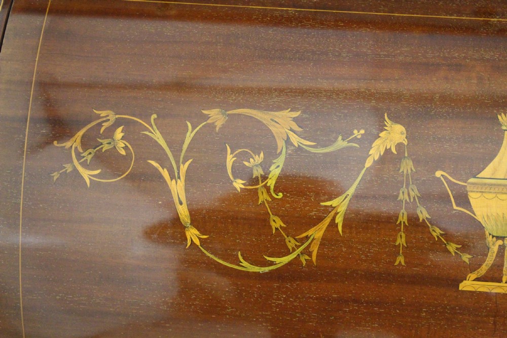 Finest Quality Inlaid Mahogany Cylinder Bureau View XXII