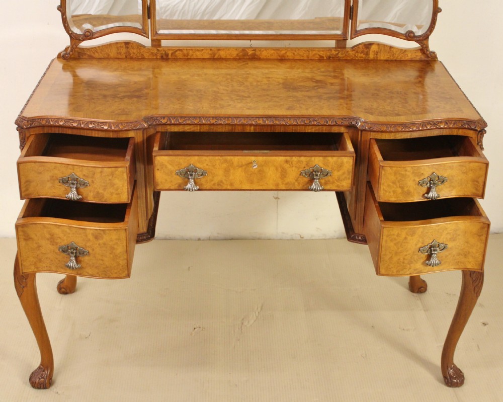 Burr Walnut Dressing Table View II