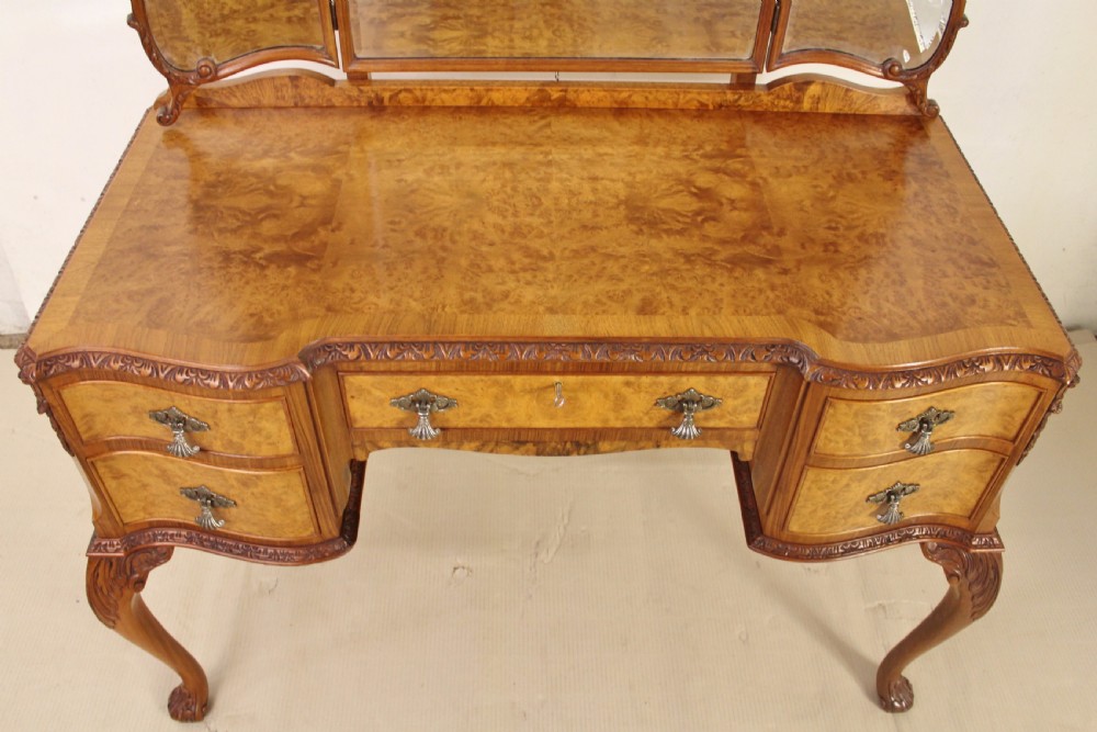 Burr Walnut Dressing Table View III
