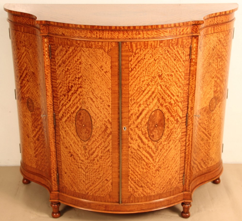 Satinwood Inlaid Commode by Edwards and Roberts