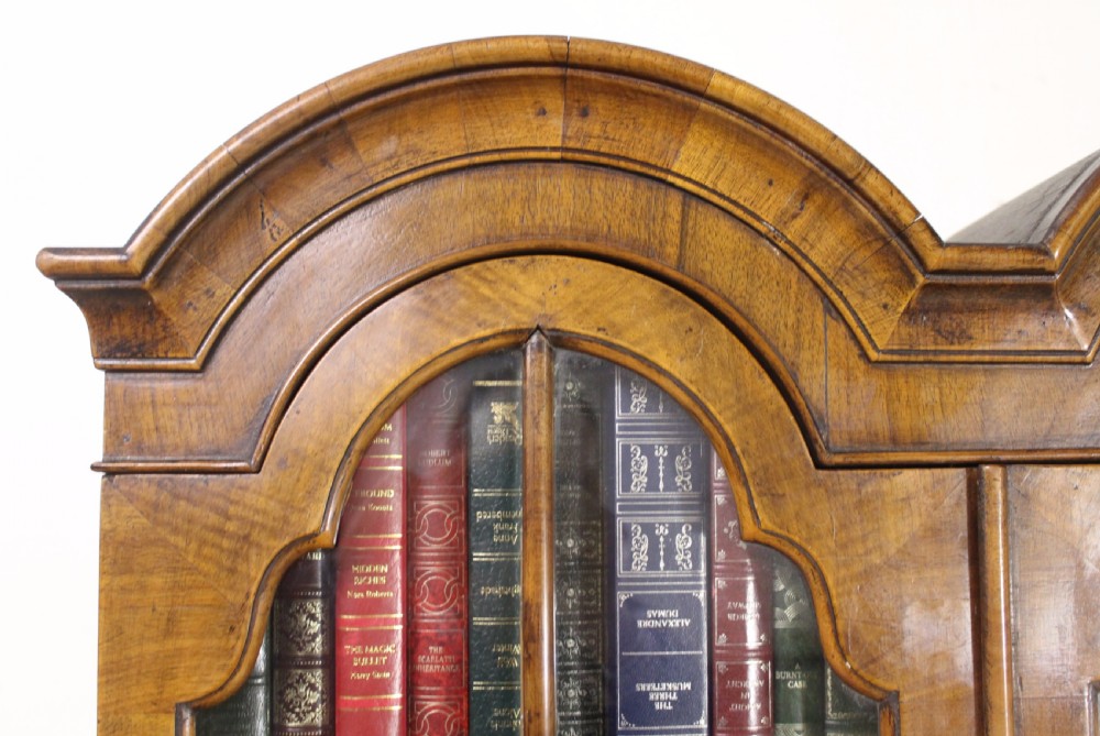 Dome Topped Walnut Bureau Bookcase View XVIII