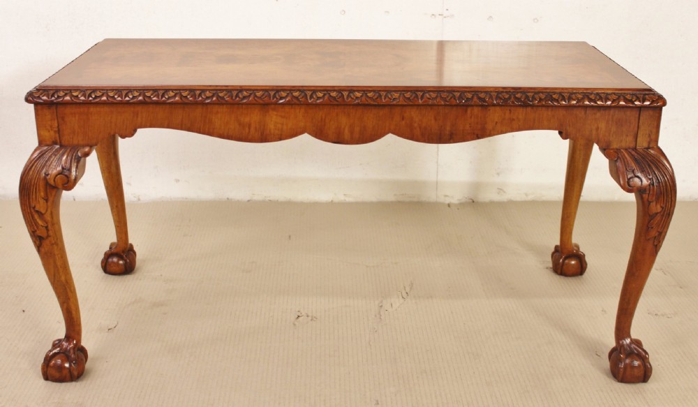 Rectangular Burr Walnut Coffee Table View VI