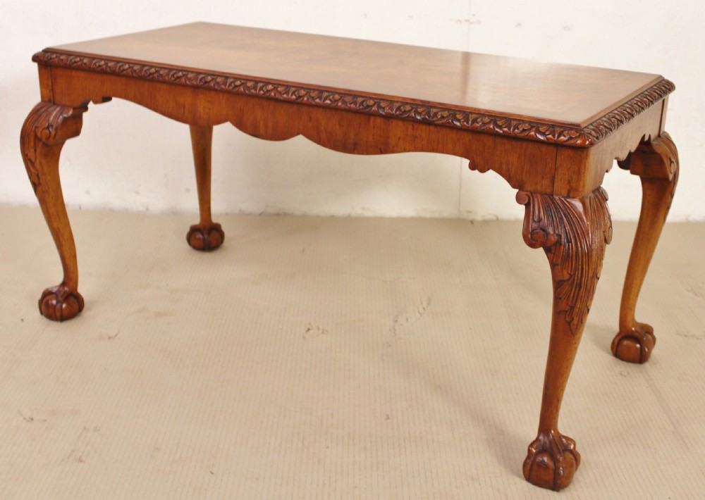 Rectangular Burr Walnut Coffee Table View X