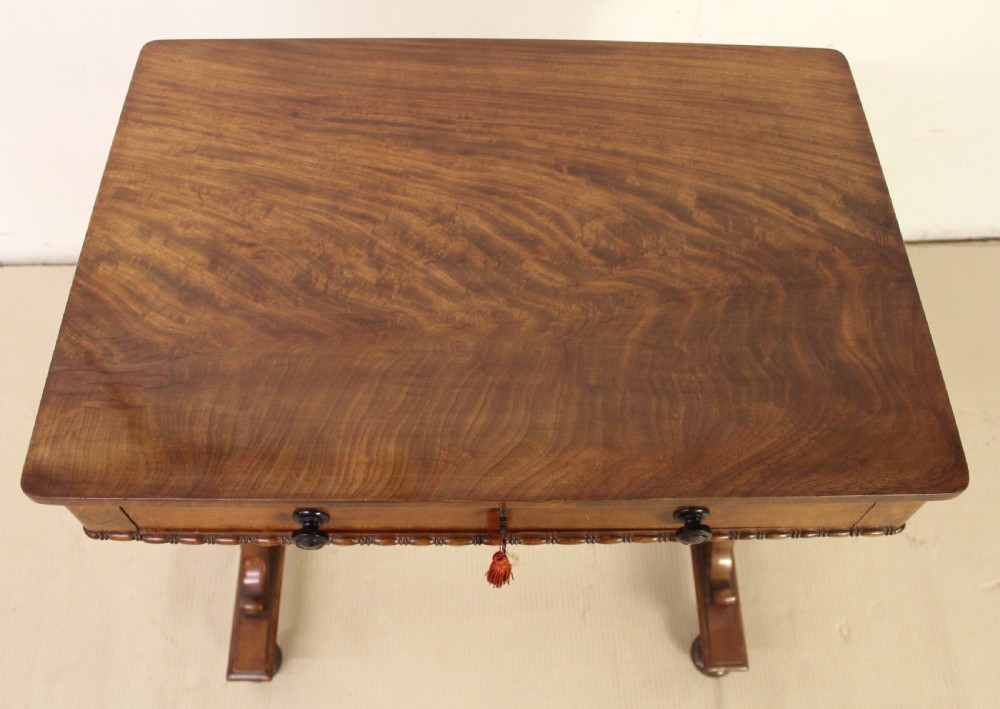 William IV Flame Mahogany Work Table View III