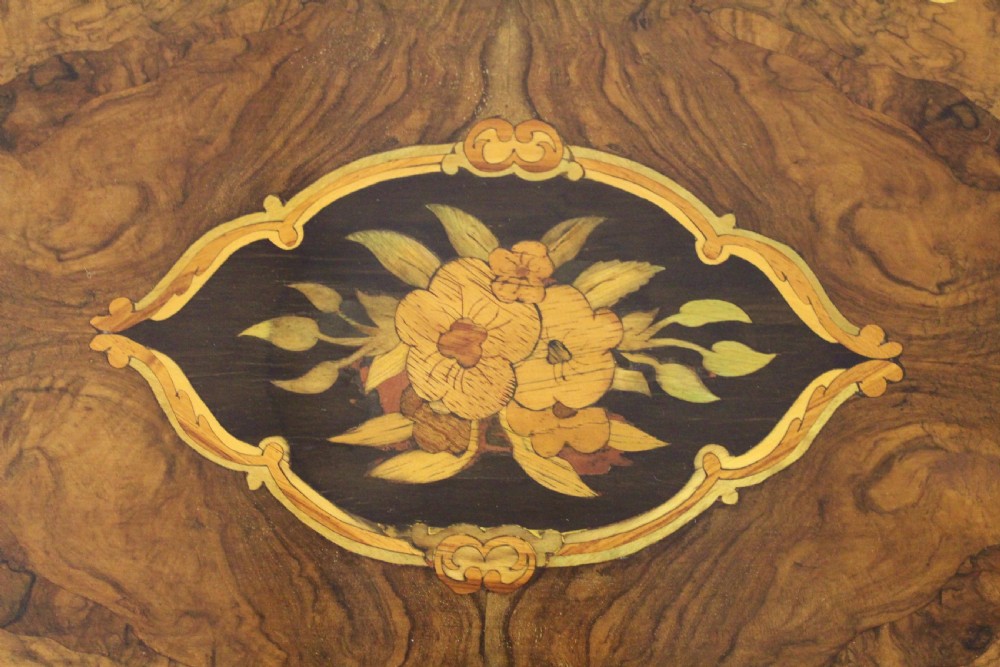 Victorian Inlaid Burr Walnut Tripod Table View VIII