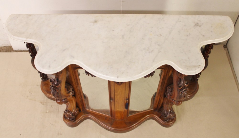 Victorian Walnut Marble Topped Chiffonier View V