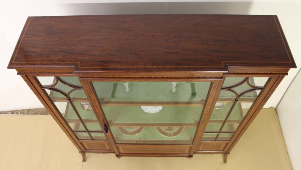 Edwards and Roberts Inlaid Mahogany Display Cabinet View IV