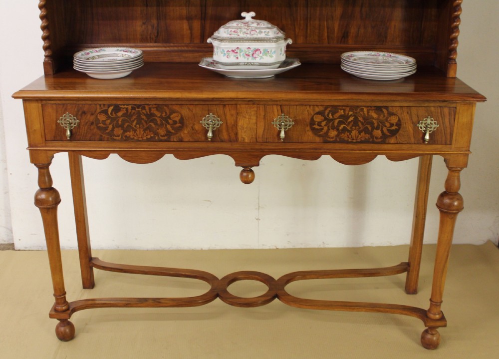 Burr Walnut and Marquetry Dresser View XIV