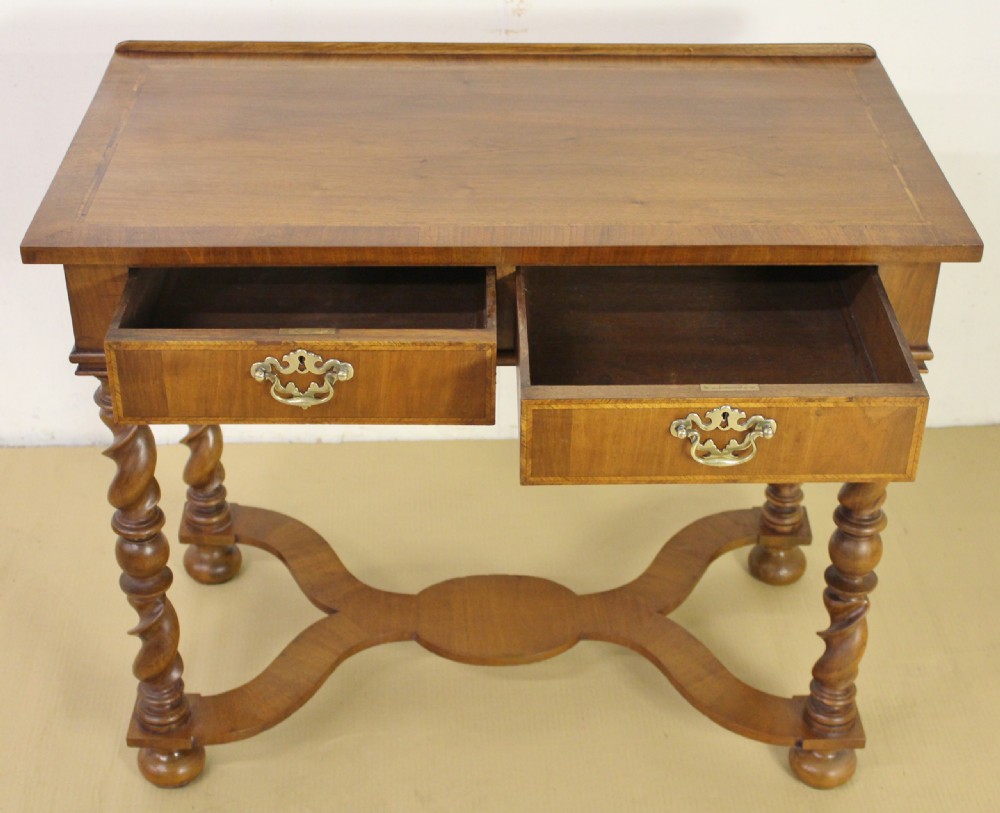 William and Mary Walnut Side Table View X