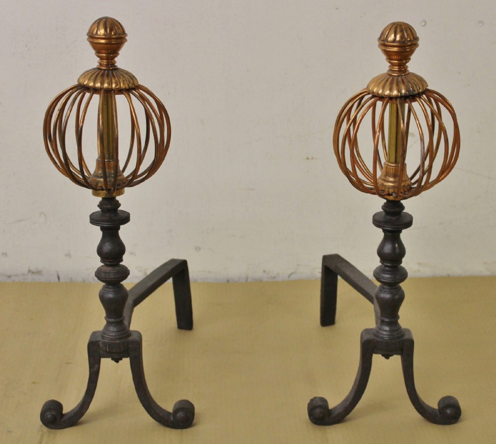 Excellent Pair of early 19th Century Fire Dogs