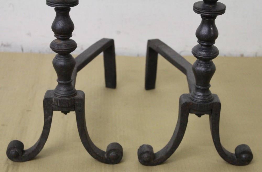 Excellent Pair of early 19th Century Fire Dogs View IV