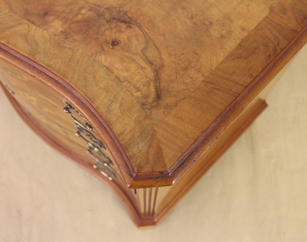 Burr Walnut Bachelors Chest of Drawers View XIV