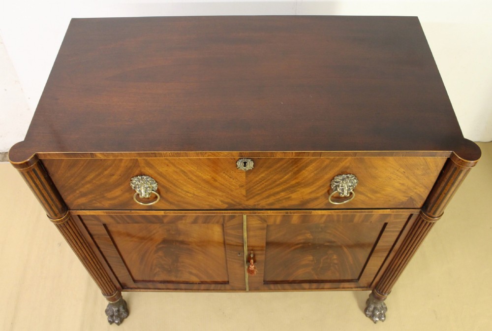 George IV Flame Mahogany Secretaire View II