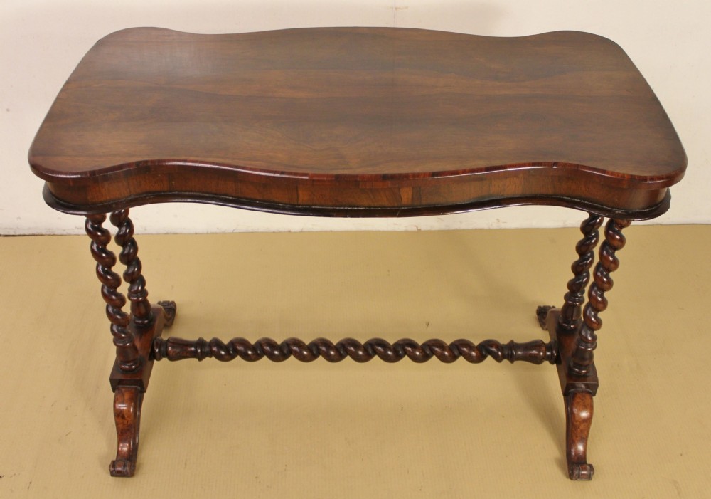 Victorian Rosewood Stretcher Table