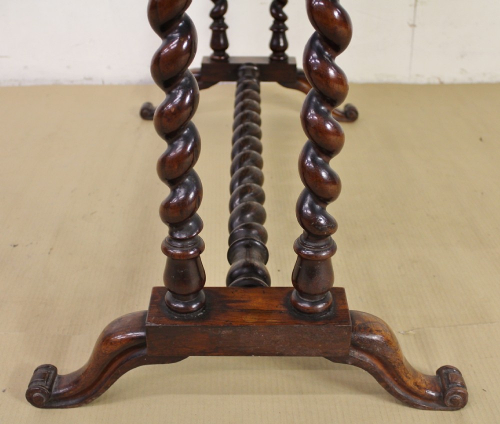 Victorian Rosewood Stretcher Table View IV