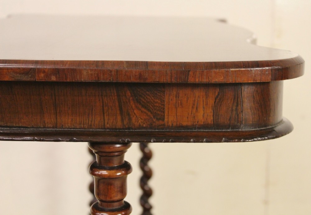 Victorian Rosewood Stretcher Table View X