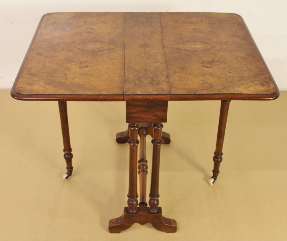 Burr Walnut Sutherland Table by James Shoolbred View II