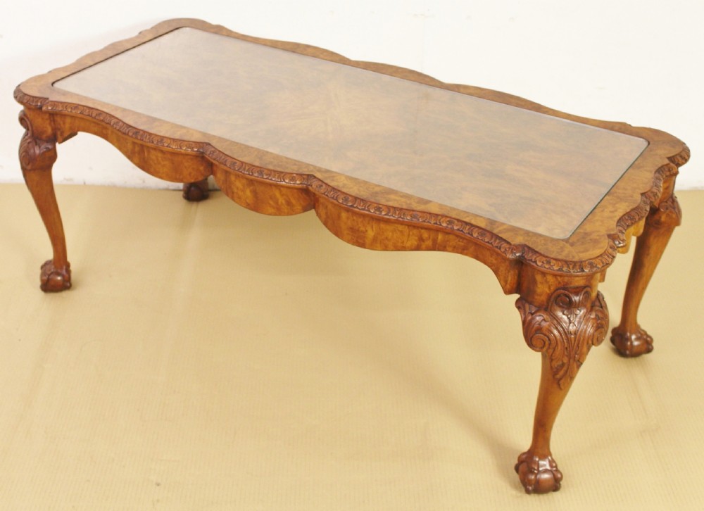 Large Sized Burr Walnut coffee Table