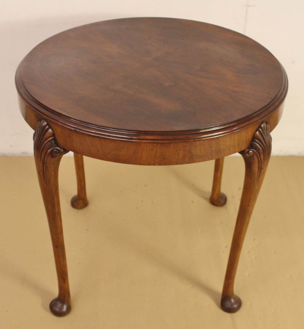 Burr Walnut Lamp Table