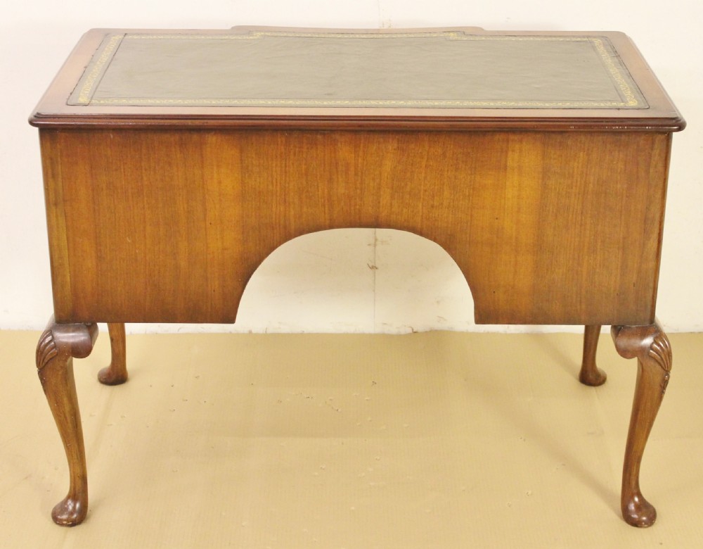 Queen Anne Style Burr Walnut Writing Table View III