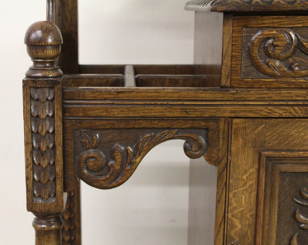 Carved Oak Hall Stand View IX