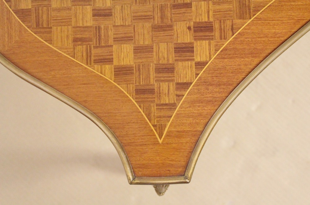 French Kingwood Parquetry Coffee Table View IV