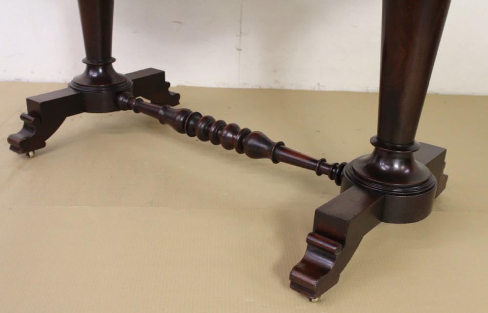 William IV Mahogany Library Table View IV