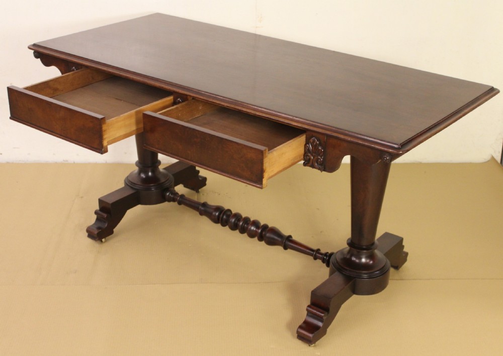 William IV Mahogany Library Table View V