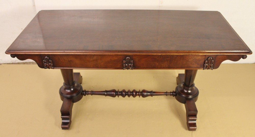 William IV Mahogany Library Table View VI