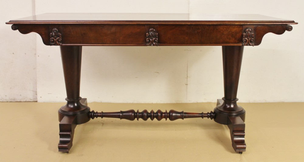 William IV Mahogany Library Table View VII