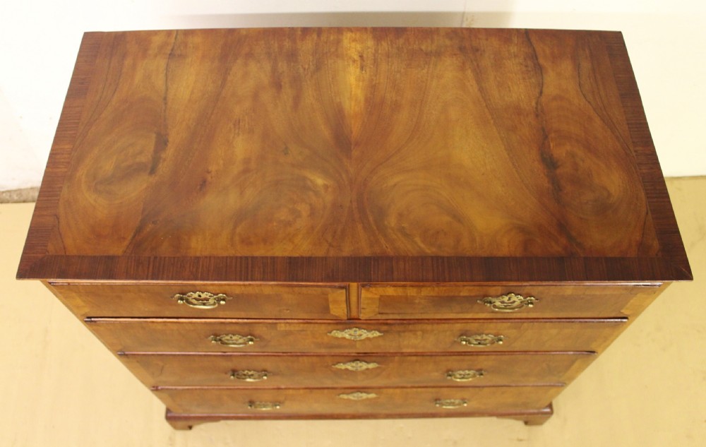 Georgian Burr Walnut Chest of Drawers View IV
