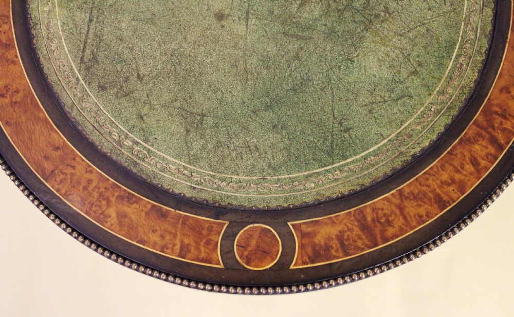 Victorian Amboyna and Ebony Games Table View V