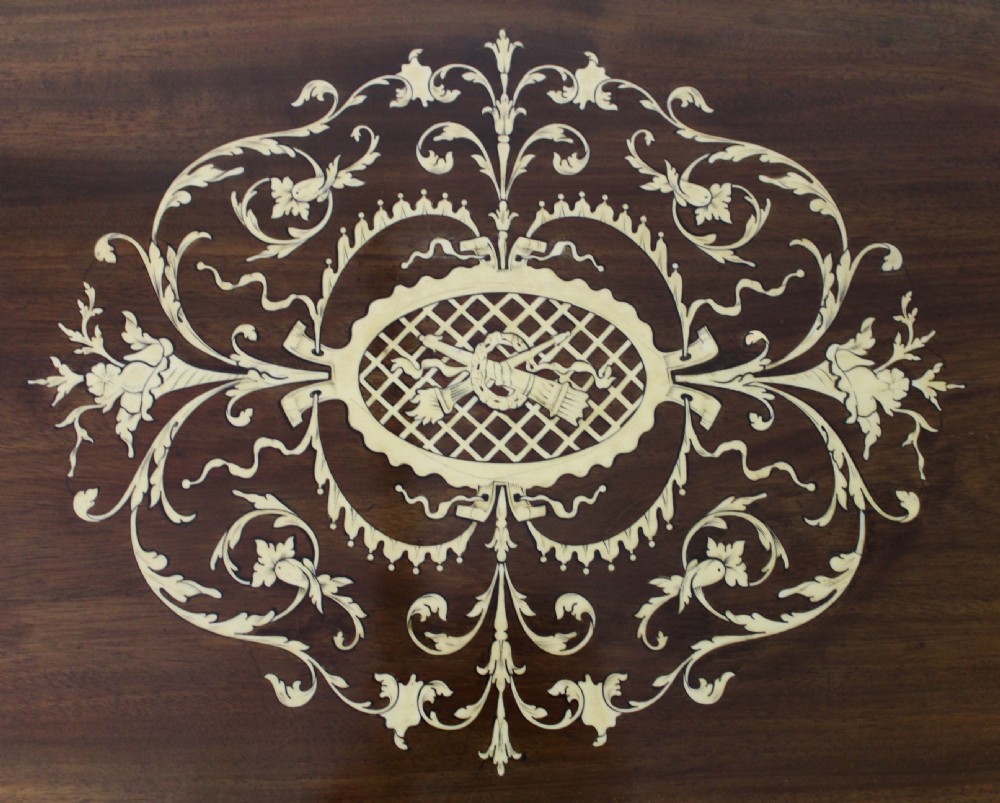Inlaid Mahogany Occasional Table View II