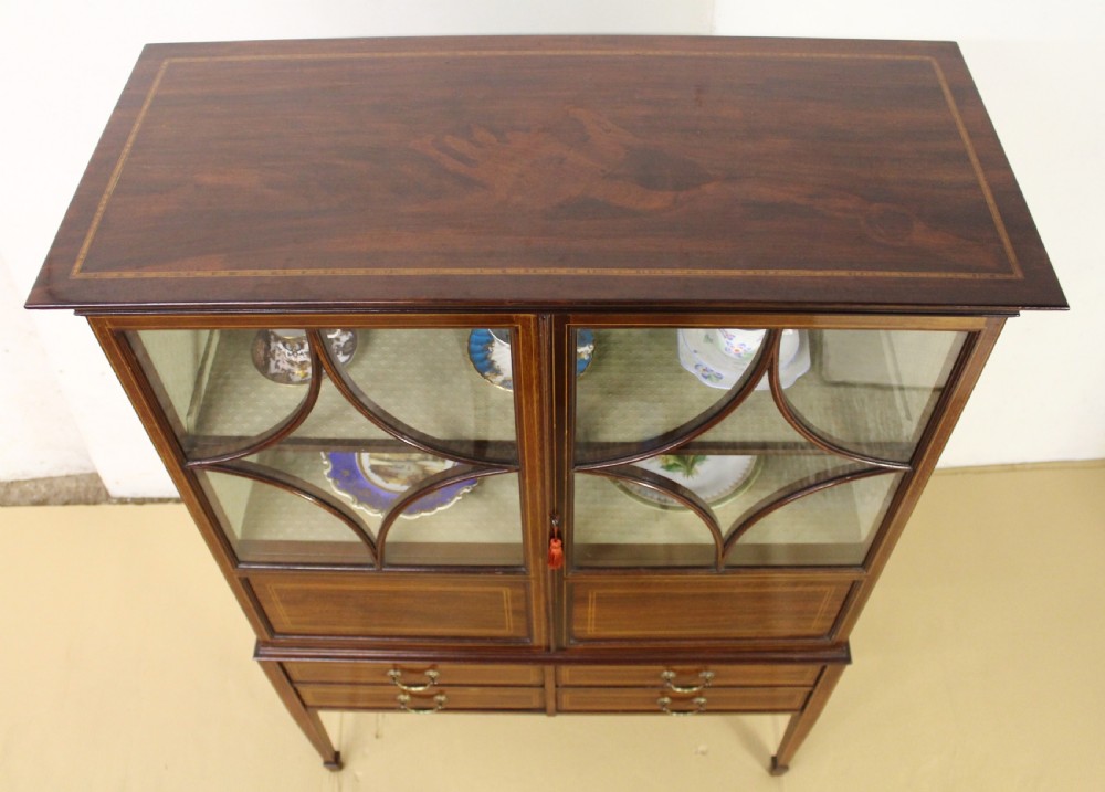 Edwardian Inlaid Mahogany Side Cabinet View III