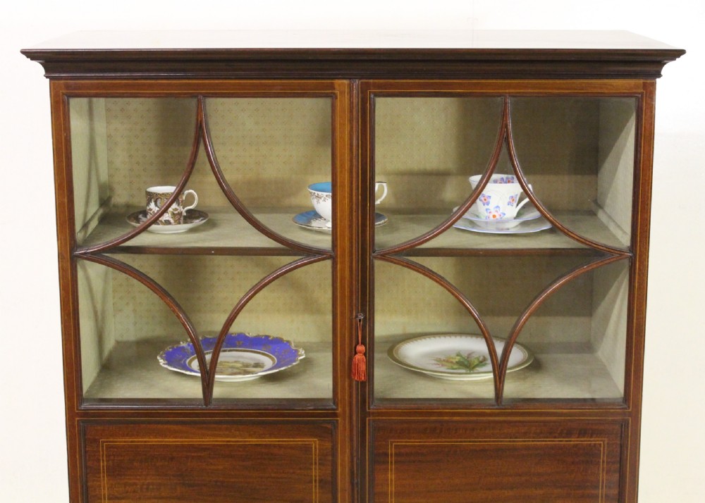 Edwardian Inlaid Mahogany Side Cabinet View VII