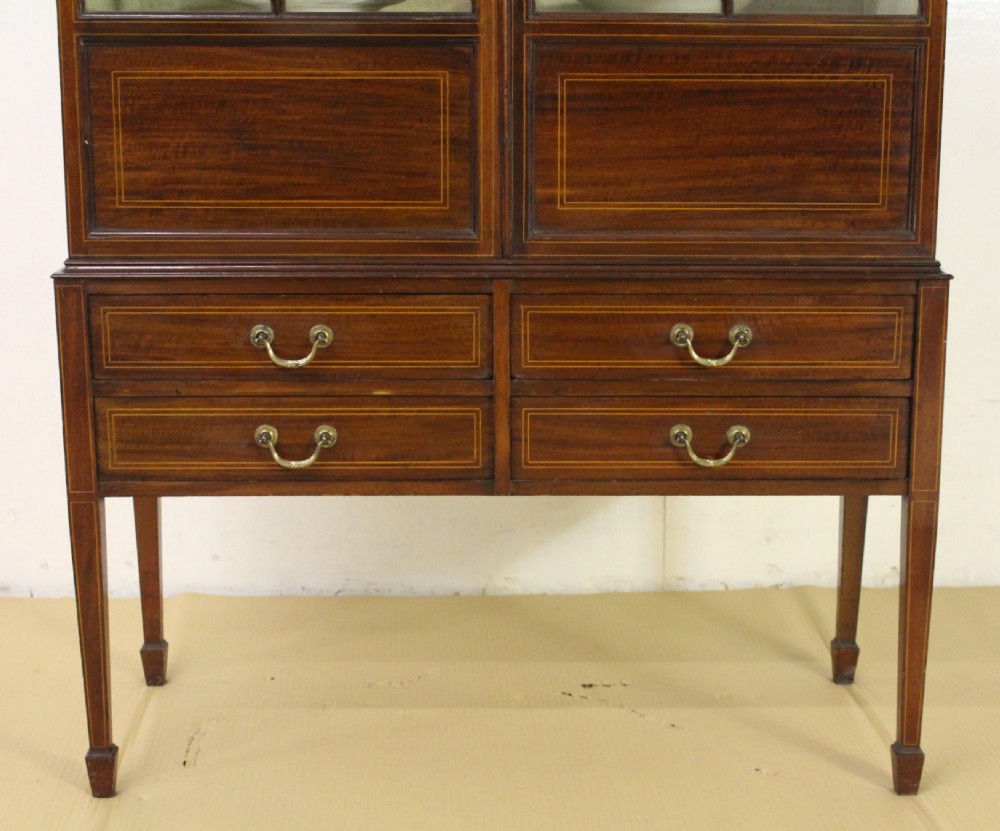 Edwardian Inlaid Mahogany Side Cabinet View VIII