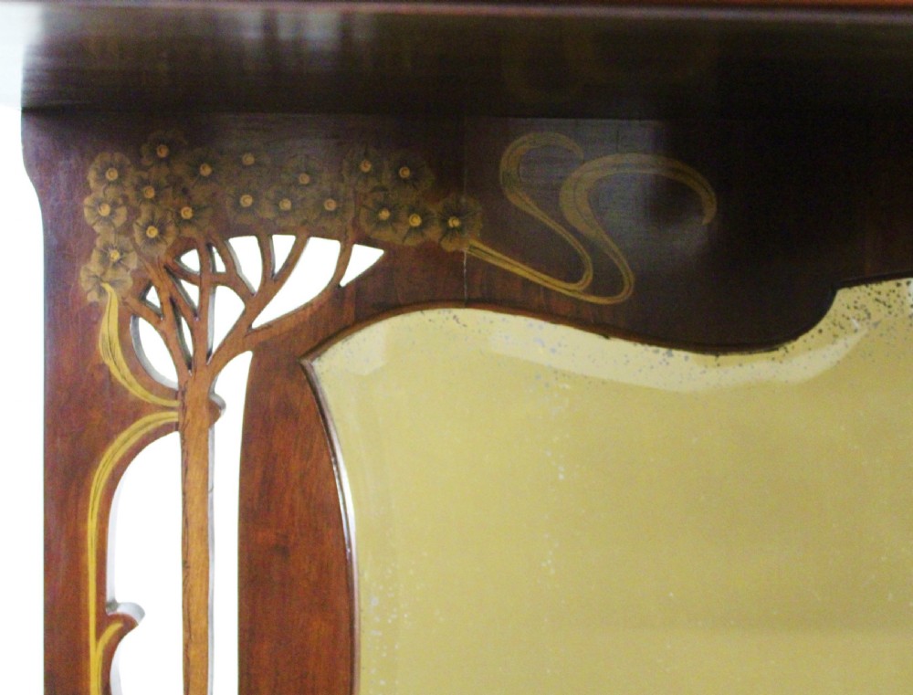 Inlaid Mahogany Art Nouveau Parlour Cabinet View VII