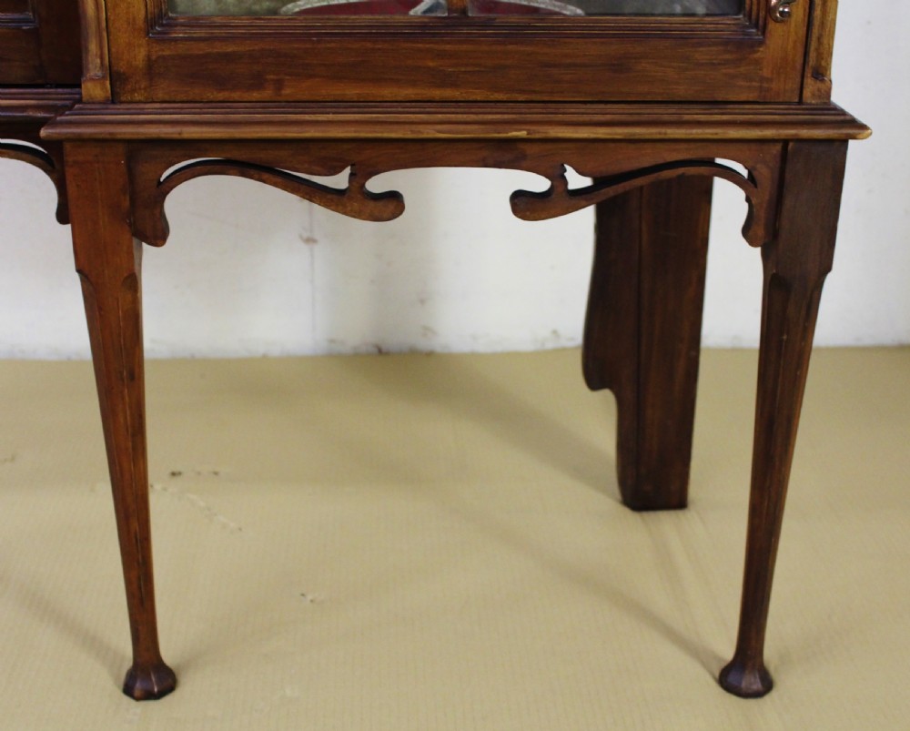 Inlaid Mahogany Art Nouveau Parlour Cabinet View X