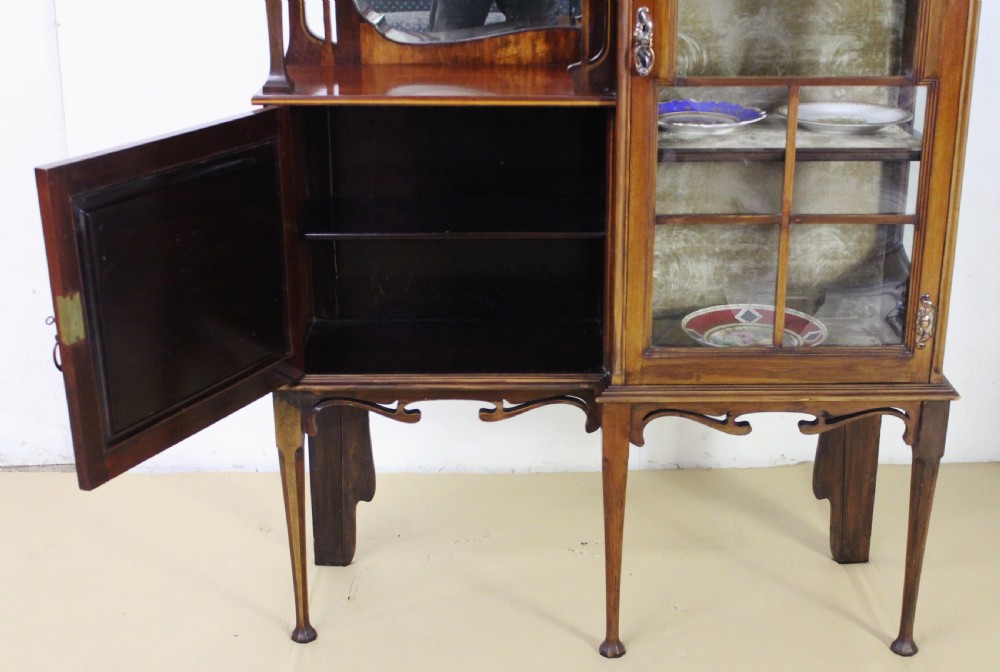 Inlaid Mahogany Art Nouveau Parlour Cabinet View XI