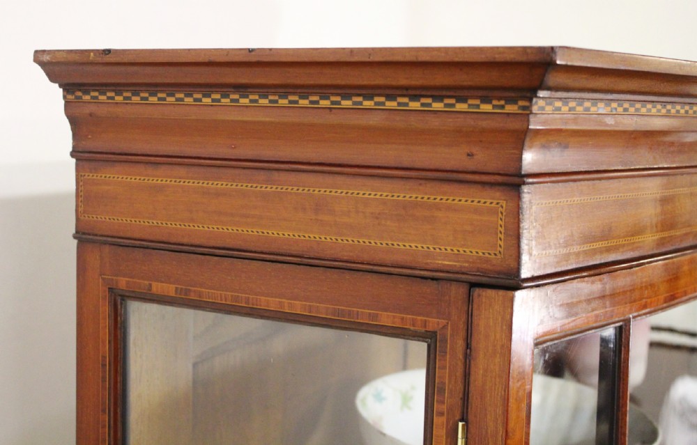Maple and Co Bow Fronted Display Cabinet View IV