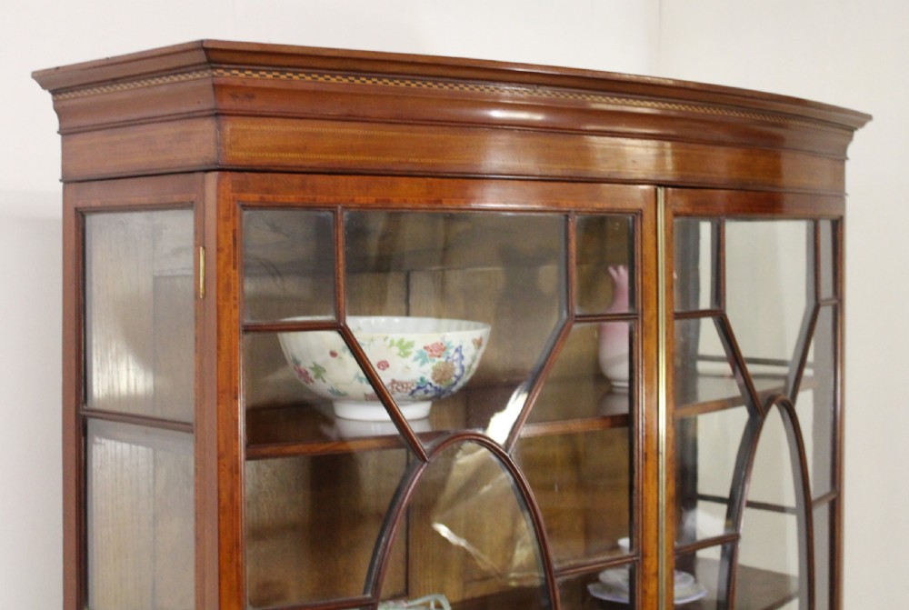 Maple and Co Bow Fronted Display Cabinet View XI