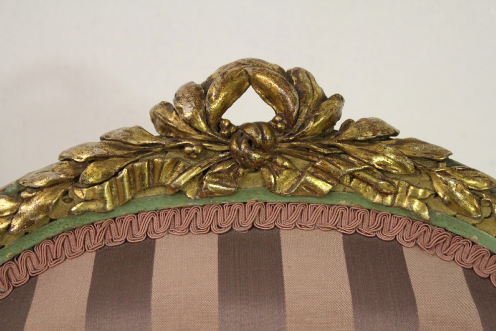 Pair of upholstered French Armchairs View XIII