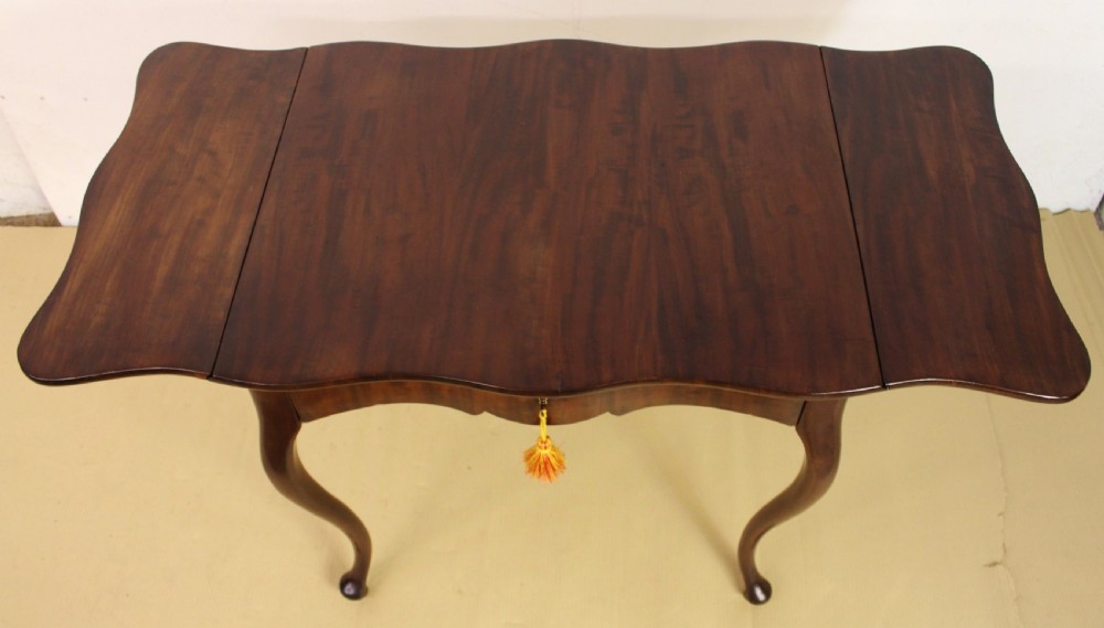 Serpentine Shaped Mahogany Sofa Table View V