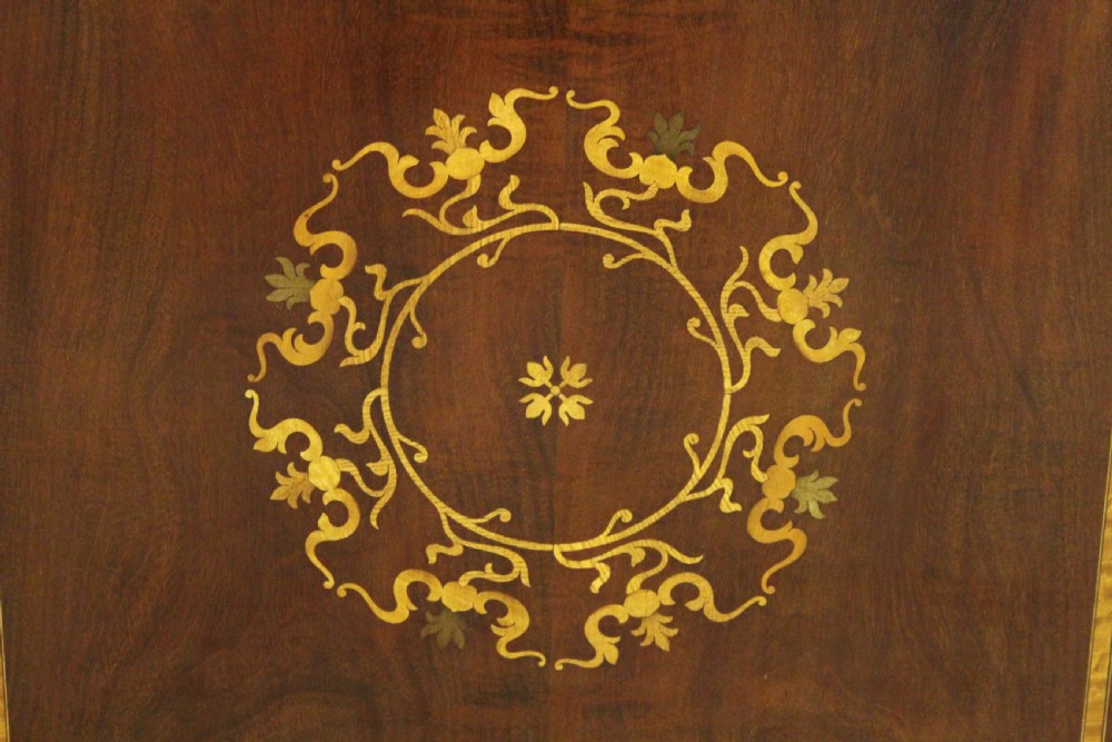 Edwardian Inlaid Mahogany Revolving Bookcase View IX