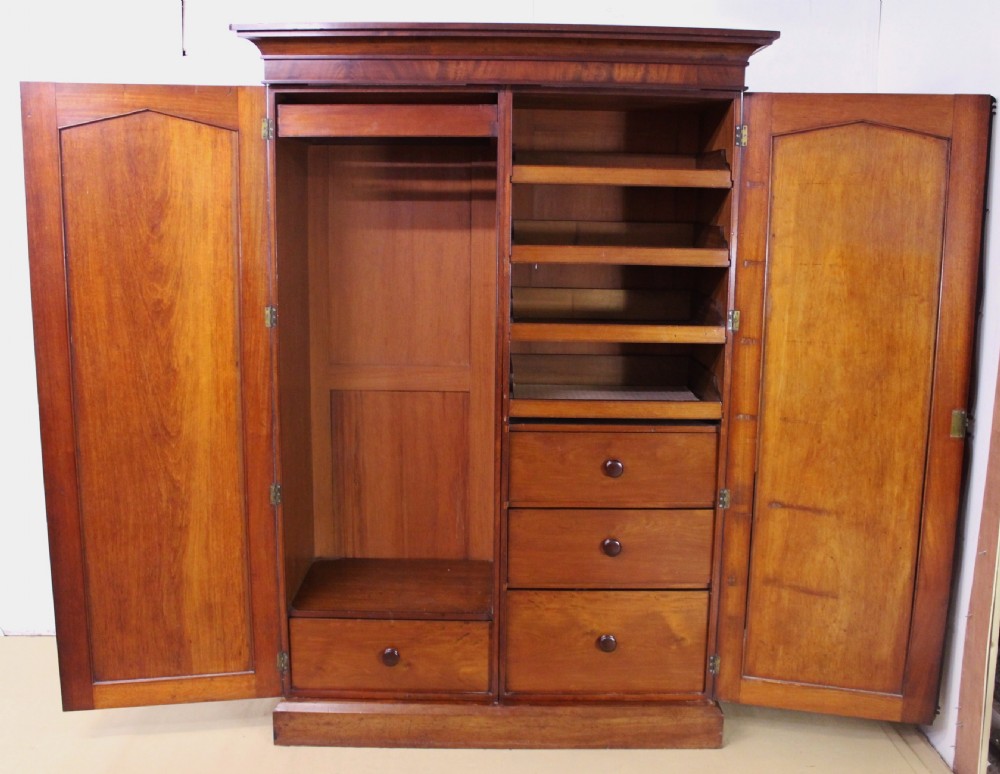Victorian Mahogany Wardrobe View XI