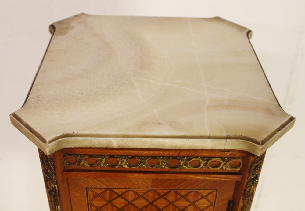 French Marble Topped Satinwood Cabinet View VIII
