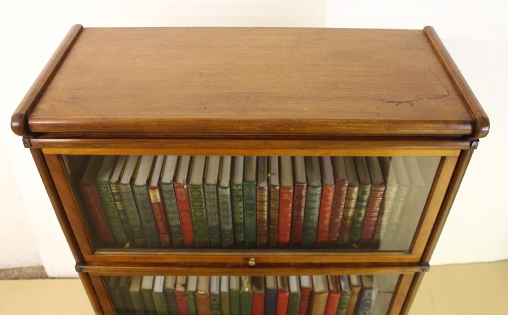 3 Section Light Coloured Mahogany Globe Wernicke Bookcase View III