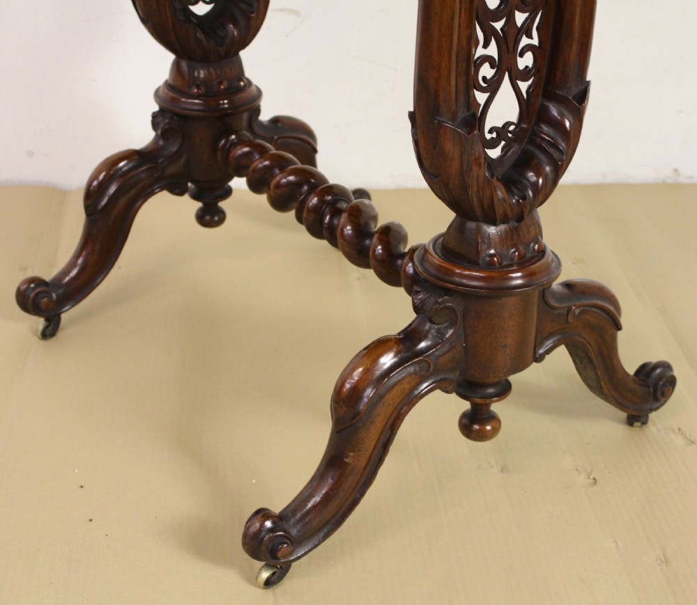 Superb Victorian Inlaid Burr Walnut Davenport View III